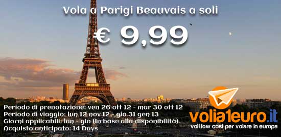 voli per parigi