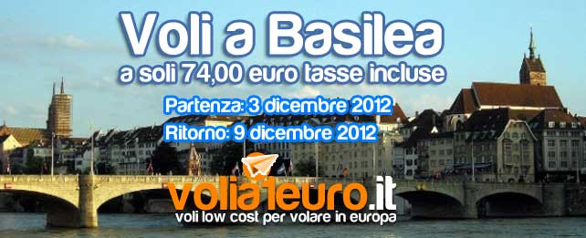 Voli a Basilea per soli 74 euro