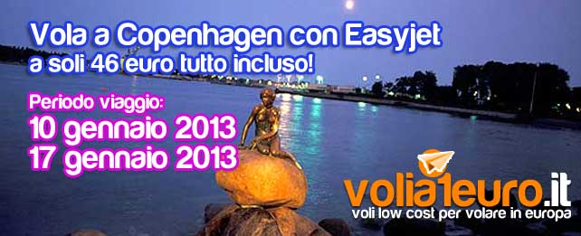 Vola a Copenhagen a soli 46 euro