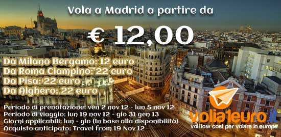 voli per madrid