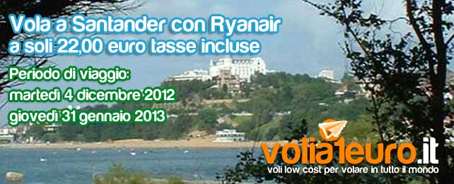 Vola a Santander per soli 22 euro