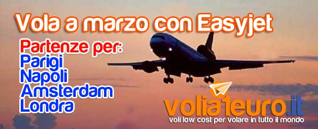 Vola a marzo con Easyjet