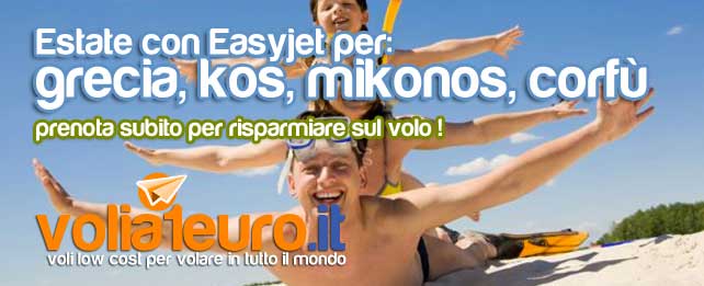 Estate in Grecia con Easyjet