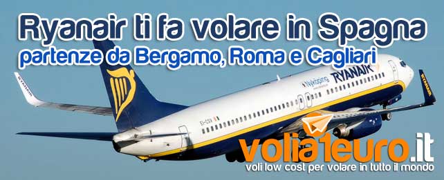 Ryanair ti fa volare in Spagna