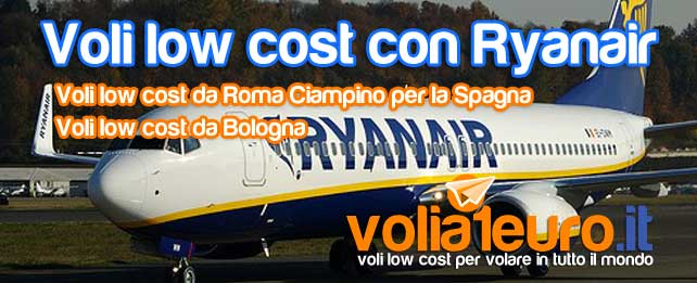 Voli low cost con Ryanair
