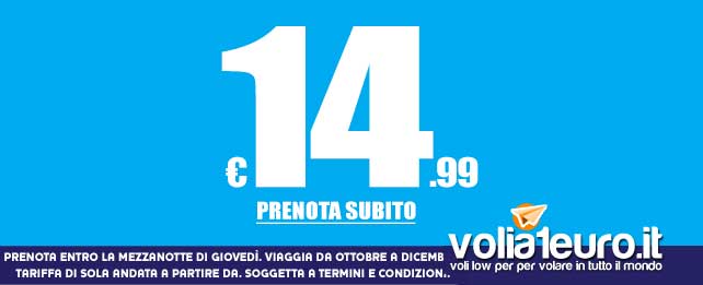 Online le prime offerte di Dicembre con Ryanair
