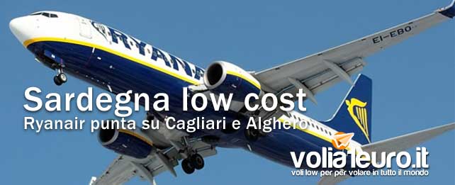 Sardegna low-cost con Ryanair