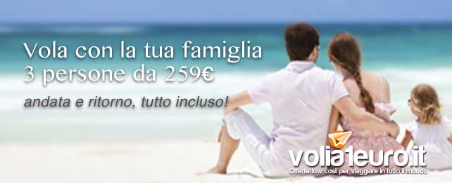 offerte alitalia per la famiglia
